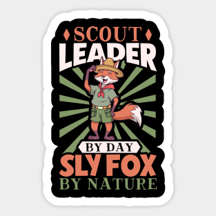 Scout Leader by day - Sly fox by nature - Cub Master Sticker